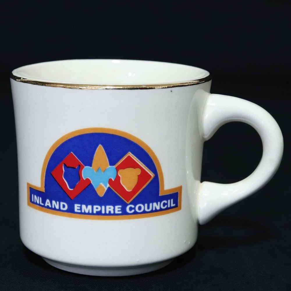 Boy Scouts VTG BSA Ceramic Mug Inland Empire Council California Coffee Cup, RARE